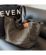Leopard Print Shoulder Slouchy Tote Bag - €33,38 EUR