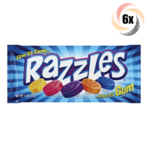 6x Packs Razzles Original Assorted Flavor Candy Gum 1.4oz ( Fast Shipping! ) - £12.46 GBP