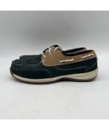 Rockport Sailing Club RK670 Womens Navy Tan Lace Up Boat Shoes Size 10 M - £38.69 GBP