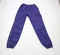 Vtg 90s Streetwear Womens Medium Waterproof Cargo Joggers Jogger Pants Purple - £31.24 GBP