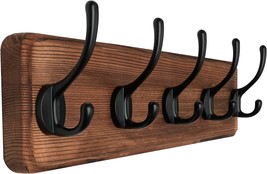 Skoloo Rustic Wall Mounted Coat Rack With 16 Inch Mounting Hole Distance... - £29.81 GBP