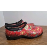SLOGGERS Garden Clogs Slip-On Ladies Sz 9 Garden Yardwork Rainwear Paisley - $19.25 CAD