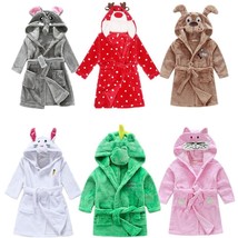 3D Cartoon Animal Toddler&#39;s  Nightgown Unisex Kids Pajamas Boys Girls Bathrobes - £15.97 GBP