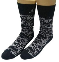 Jordan Mens Air Sneaker Socks, Small, Black/Grey - $29.70