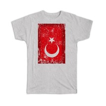 Turkey : Gift T-Shirt Flag Retro Artistic Turkish Expat Country - £19.76 GBP