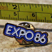 Expo 86 Metal Vancouver Canada Logo Collectible Pinback Pin - £8.32 GBP