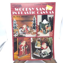Vintage Plastic Canvas Patterns, Woodsy Santa by Dick Martin, Leisure Arts 1589 - £9.45 GBP