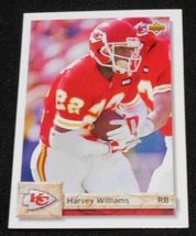 1992 Upper Deck Harvey Williams 587, Kansas City Chiefs NFL Football Sports Card - £12.74 GBP