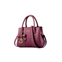 Purple Handbag with Shoulder Strap Stylish &amp; Functional 6 Pockets - $38.69