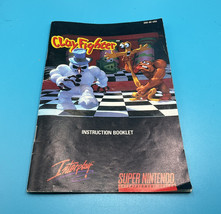 Clay Fighter Super Nintendo SNES Authentic Instruction Manual Booklet Only - £8.10 GBP