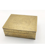 Vintage Brass Dragon Design, Wood Lined, Trinket Box - €15,14 EUR