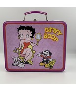 2000 Betty Boop Animation Cartoon Tin  Lunch Box Handle Dog Director - $23.38