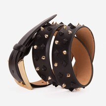 The Infanta Black Spike Leather Belt image 5