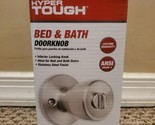 Bed And Bath Doorknob Stainless Steel Finish Hyper Tough New - $9.49