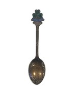 Vintage IRELAND 4.5&quot; Souvenir Spoon Teaspoon EPNS SHAMROCK 4 LEAF CLOVER - $94.08 MXN