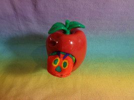 Vintage 1987 McDonald&#39;s Eric Carle Apple Worm Finger Puppet Figure  - £2.03 GBP