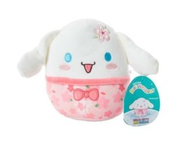 NWT Cherry Blossom Hello Kitty And Friends Cinnamoroll Squishmallows 6.5in Plush - £15.73 GBP