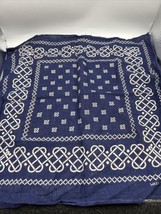 Vintage 1950s  Blue Tiger 9939 Fast Color Bandana - £20.41 GBP