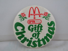 Vintage McDonalds Pin - Gift of Christams CFTR 680 - Celluloid Pin - $15.00