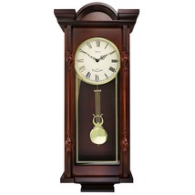 Bedford Clock Collection Grand 31 Inch Chiming Pendulum Wall Clock in An... - $243.37 CAD