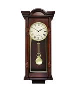 Bedford Clock Collection Grand 31 Inch Chiming Pendulum Wall Clock in An... - $179.04