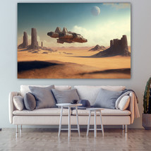 Alien deserts Canvas Painting Wall Art Poster Landscape Canvas Print Picture - £10.58 GBP+