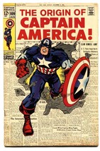 Captain America #109 comic book 1969-origin Issue-marvel Key FN+ - $327.38