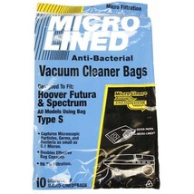 Hoover Replacement Vacuum Bags Type S Anti Bacterial 10 Pack - £9.55 GBP