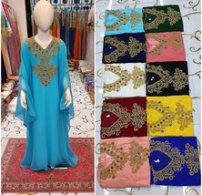 Dress Wedding Maxi Party Moroccan New Stylish Kids Long Gown   Kaftan Ge... - $72.05
