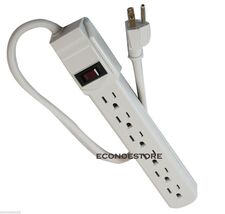 New UL LISTED 6 Outlet Power Strip Surge Protector 1.6 ft 14/3 AWG Free ... - $178.39 MXN