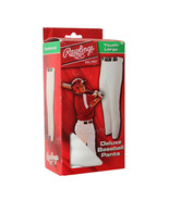 NEW in Box RAWLINGS Youth Large Deluxe Baseball Pants White Pant - £15.72 GBP
