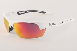 Bolle BOLT S Matte White / TNS (True Neutral Smoke) Fire Mirror Sunglasses 12357 - $189.05