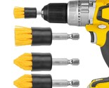 [4 Pack] .75W Drill Brush Attachment Set - 2 Tapered &amp; 2 Flat - All Purp... - $23.99