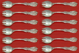 Francis I by Reed &amp; Barton New Script Sterling Silver Ice Cream Fk Custom Set 12 - £805.32 GBP