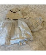 *NEW Infant Girls 2-Piece Ivory Dress Me Up Ruffle Sleeve Dress Size 6m - $22.08