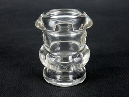 Vintage Toothpick Holder, Thick Glass, Clear, Bucket Shape, Angled Rim, ... - £9.99 GBP