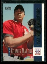 2001 Upper Deck Minor League Baseball Card #42 Corwin Malone Intimidators - £3.90 GBP
