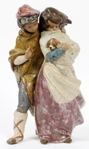 Lladro 01011279 Facing The Wind Figurine New - $630.00