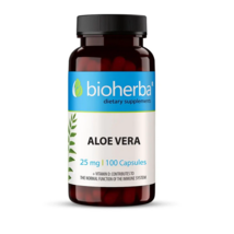 Aloe Vera - for constipation and detox, Bioherba, 25 mg, 100 capsules - $28.66