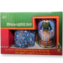 ELF Christmas Ceramic Mug And Glass Tumbler Gift Set Will Ferrell New In... - $20.95