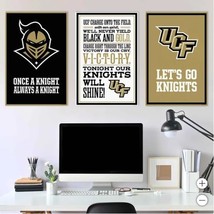 UCF Knights Wall Art Black Gold NCAA 3-Piece Adhesive Canvas Peel-and-Stick - $79.99