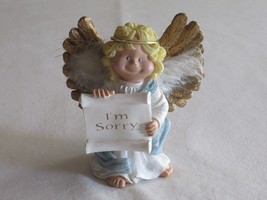 Angel Figurine Papel Giftware Angelic Cheer &quot;I&#39;m Sorry&quot; Apology Cast Art... - £7.84 GBP