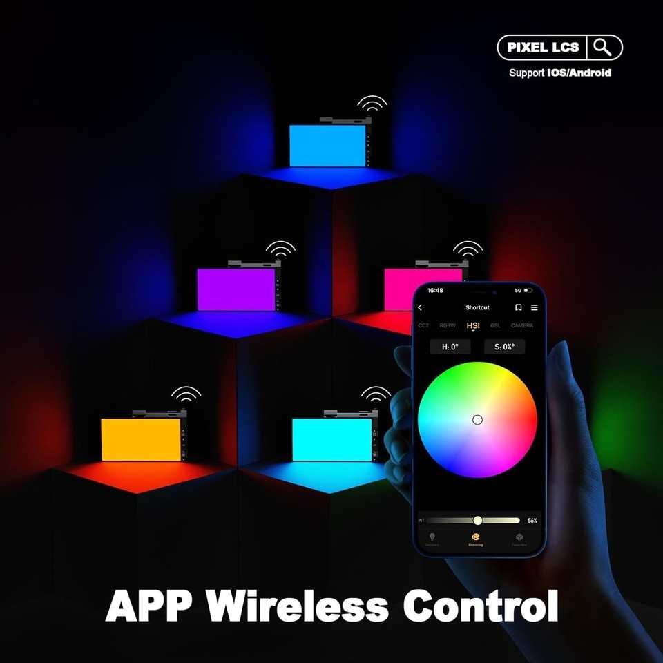 Professional G1s RGB Video Light - Strong 210min Battery & Color Temp 2500-8500K Item image 5