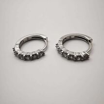 Vintage Jewelry Earrings For Girl 925 Sterling Silver with Cubic Zirconi... - $37.00
