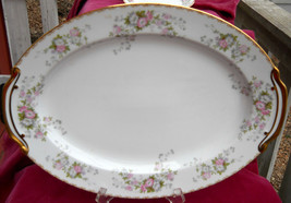 NORITAKE PETITE FLEUR PETITEFLEUR OVAL TURKEY SERVING PLATTER 4021 PINK ... - £47.96 GBP