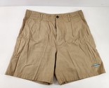 Gotcha Khaki Chino Shorts Mens Size 30 Vintage 100% Cotton Casual 80s Beige - $29.02