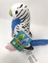 Fiesta Toys - Parakeet Blue and White Stuffed Animal Plush 6” New - £14.34 GBP