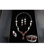 Carnelian and Sterling silver set  - £1,264.12 GBP