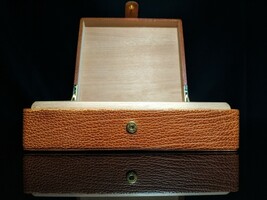 Pheasant by R.D.Gomez | Spain | Tan Leather Box Case | P.N: 714-Karabu-Tan image 10