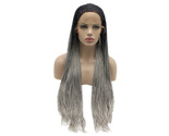 K root to grey ombre hair wig full long heat resistant fiber micro braided wig  1  thumb155 crop